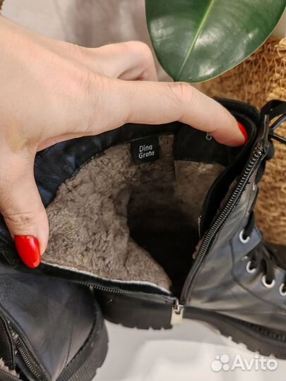 Ботинки зимние нат кожа мех 37