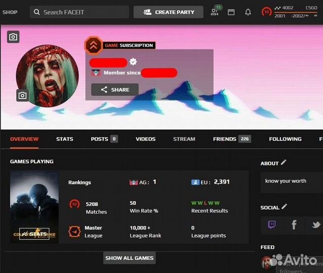 Индивидуальные уроки по CS2, тренер 4000+ elo