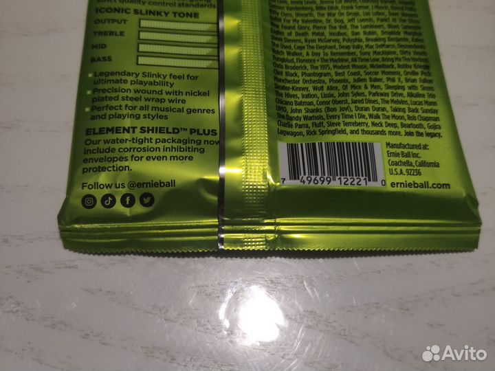 Струны Ernie Ball Slinky USA 2221 новые