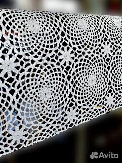 Силиконовая скатерть прозрачная с рисунком 3D