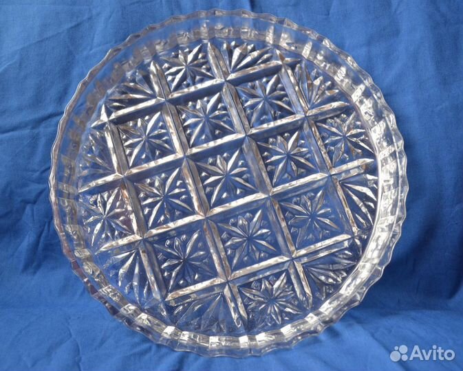 Хрусталь СССР: подносы конфетницы салатники клеймо