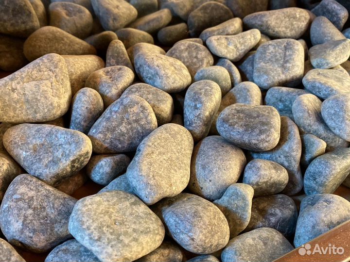 Камень для бани Жадеит шлифованный мелкий
