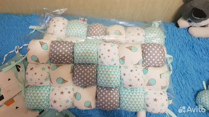 Мягкие бортики в кроватку