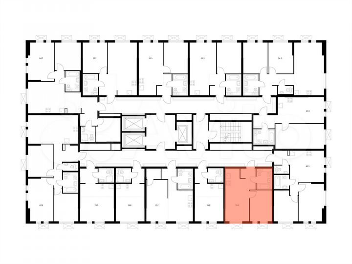 1-к. квартира, 31,6 м², 9/25 эт.