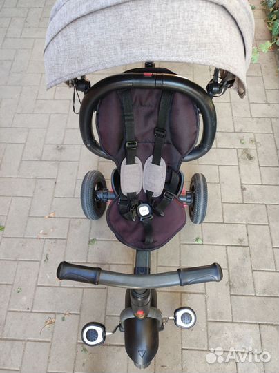 Складной детский велосипед с ручкой