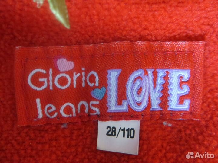Утеплённая новая джинсовая куртка д/девочки 28/110