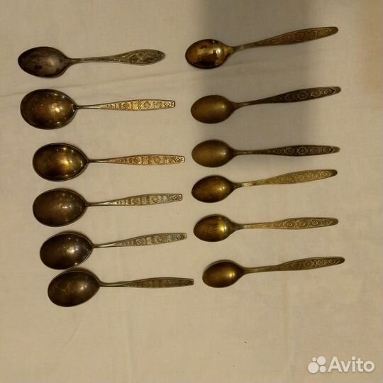 Вилка, ложка, мельхиор