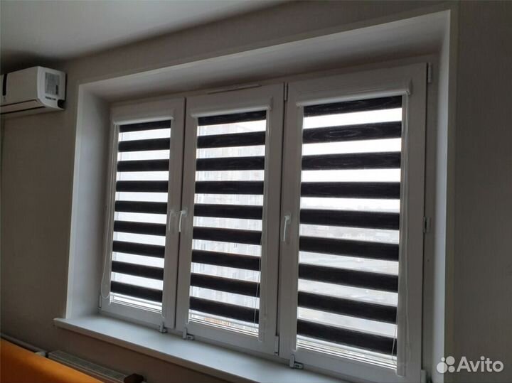 Рулонные шторы день ночь