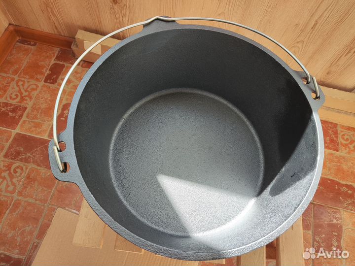 Казан чугунный 6 литров Mallony с крышкой