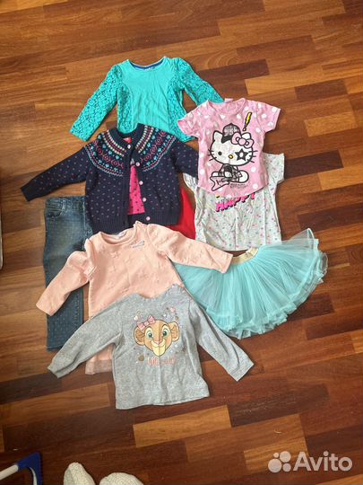 Пакет одежды на девочку 92 98