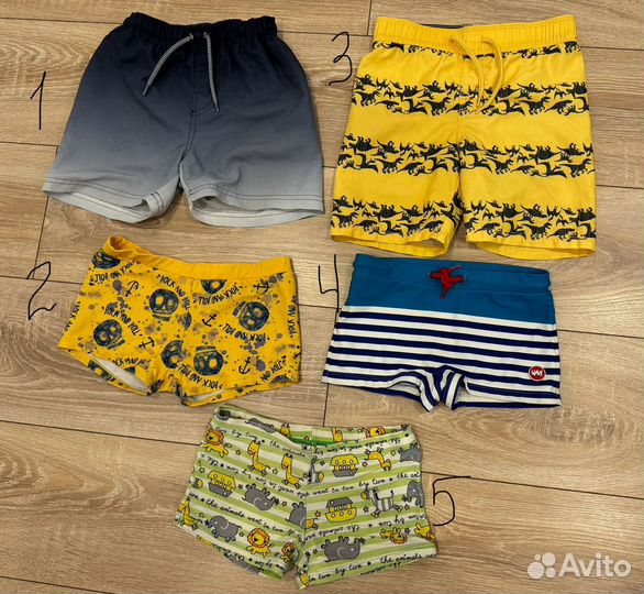 Пляжные шорты детские пакетом
