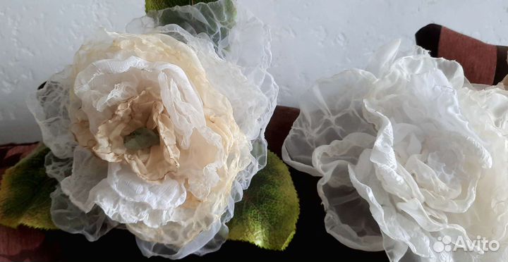 Шелк цветы ручной работы