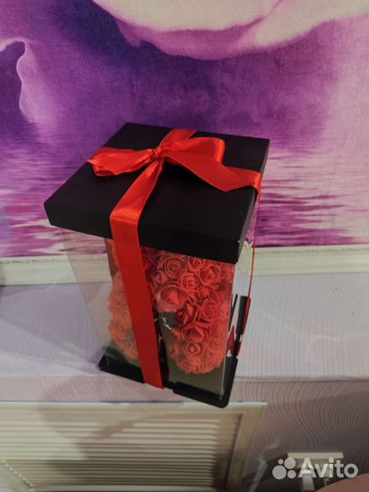 Мишка из роз