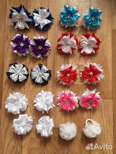 Резинки для волос, заколки, броши