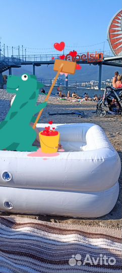 Плот матрас детский и бассейн надувной детский