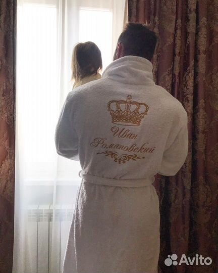 Халаты с вышивкой, именные халаты с вышивкой