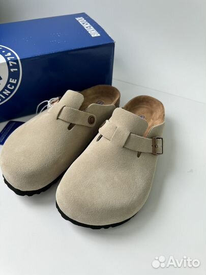 Ортопедические Сабо Birkenstock boston бежевые