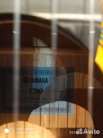 Классическая гитара Yamaha C-80, новая + чехол
