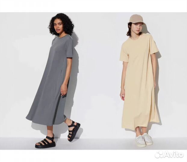 Uniqlo AIRism платье-футболка