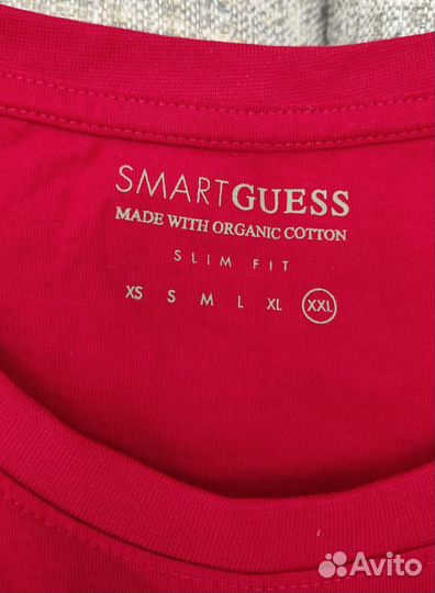 Лонгслив мужской Guess Classic Logo Red (Оригинал)