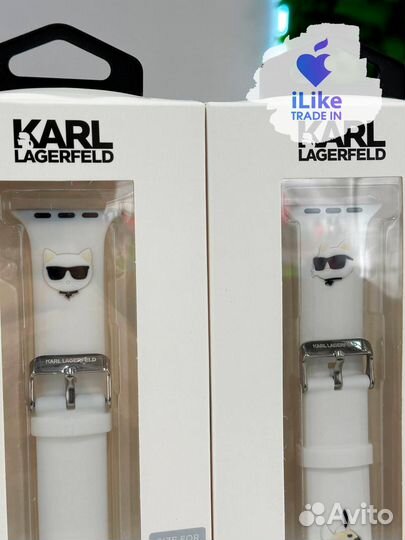 Karl Lagerfeld для Apple Watch 45/44/42 mm ремешок