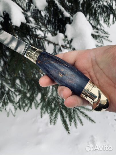 Финский нож puukko с литьем