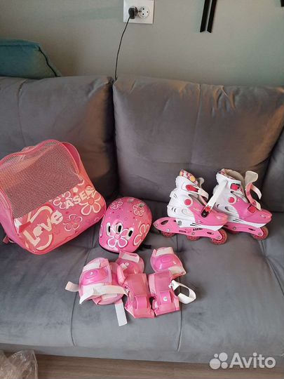 Роликовые коньки детские раздвижные