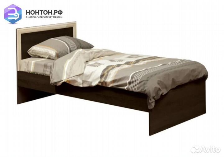 Кровать Фриз 0.9 м венге / дуб линдберг