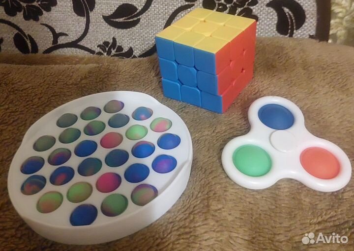 Спинер Симпл-димпл, Кубик Рубика, Поп-ит