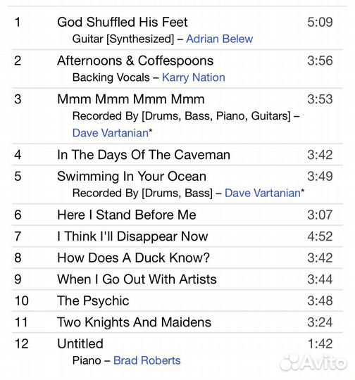 Crash Test Dummies - God Shuffled His Feet CD Rus