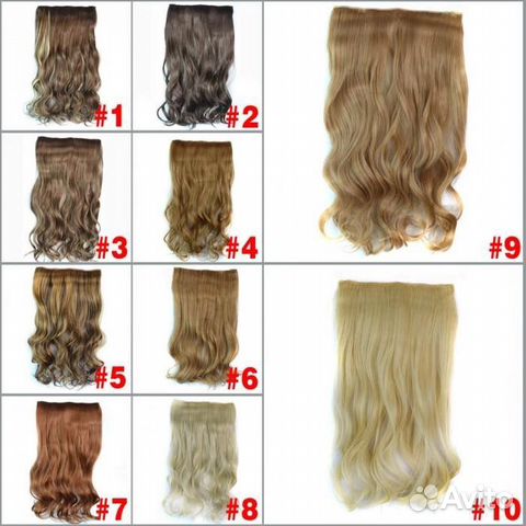 Волосы на заколках