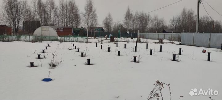 Винтовые сваи с установкой