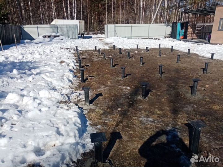 Фундамент на винтовых сваях