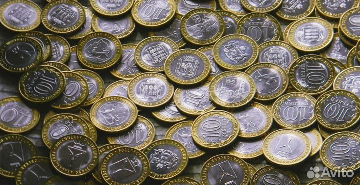 Биметаллические монеты 10 р