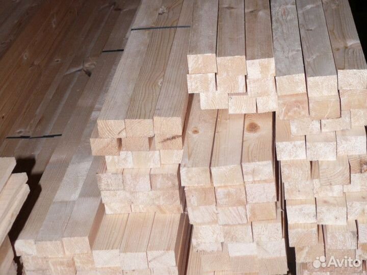 Брусок строганный из натуральный сосны