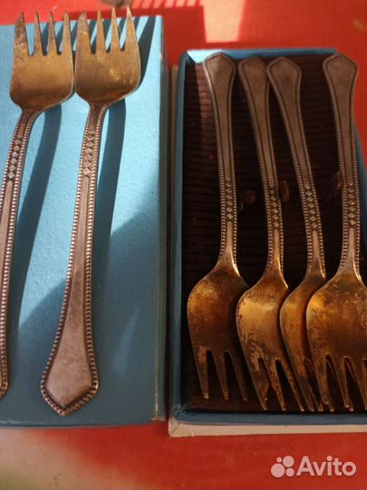 Вилка для десерта, торта мельхиор