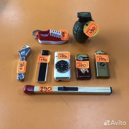 Зажигалки в ассортименте