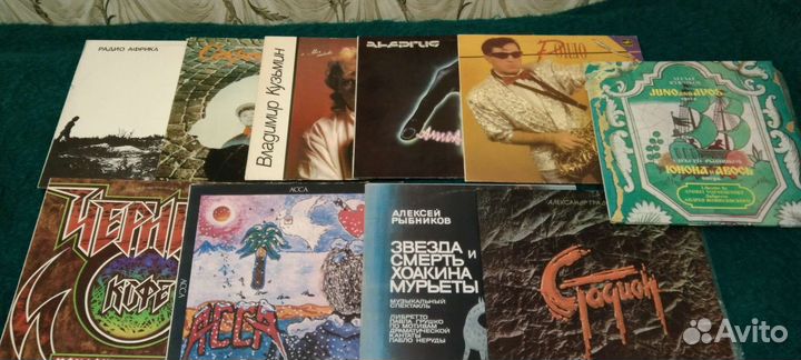 Грампластинки рок, поп-музыка