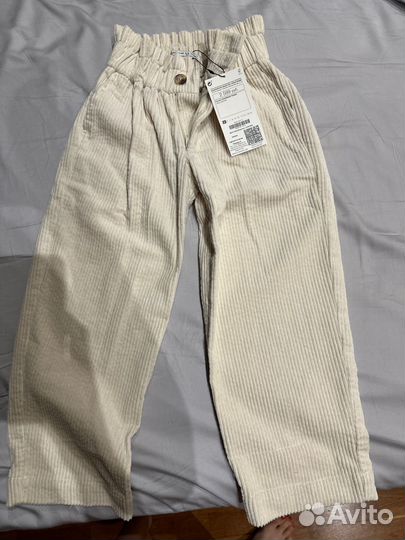 Вельветовые брюки для девочки 104