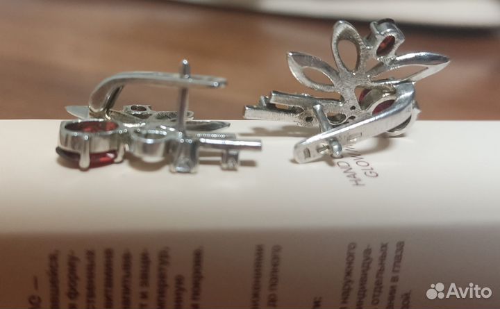 Серьги серебро