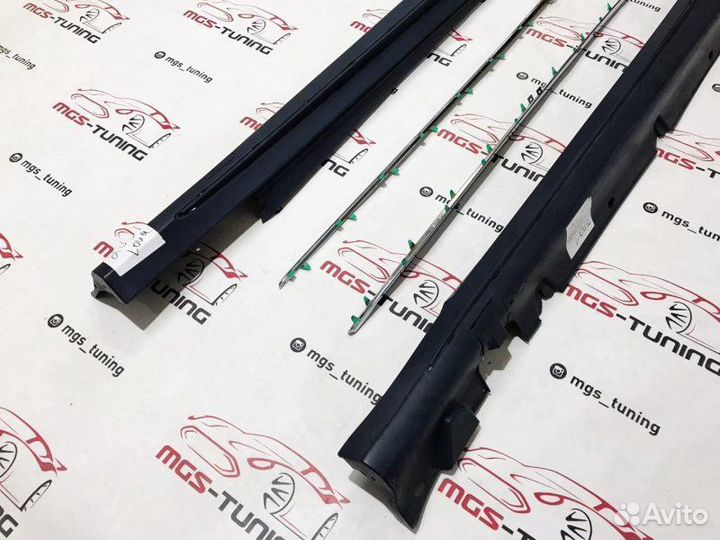 Пороги Mercedes C-class w205 AMG Long