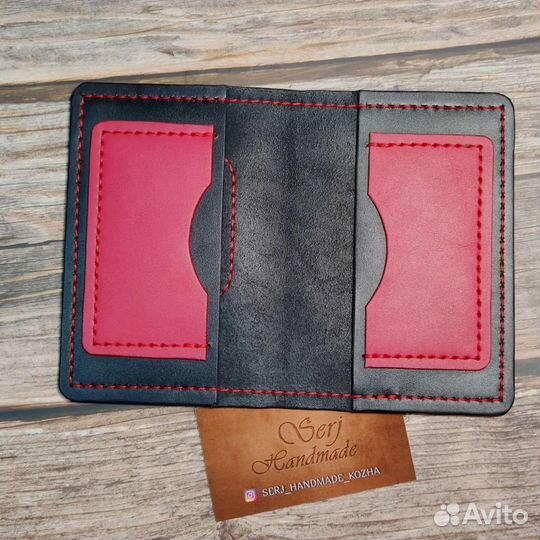 Обложка на паспорт натуральная кожа