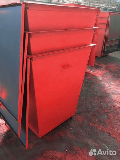 Мусорный контейнер 0.75 м3. Красный
