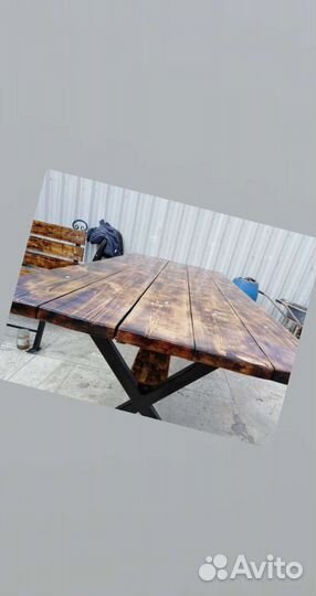 Стол и лавочки. доставка есть
