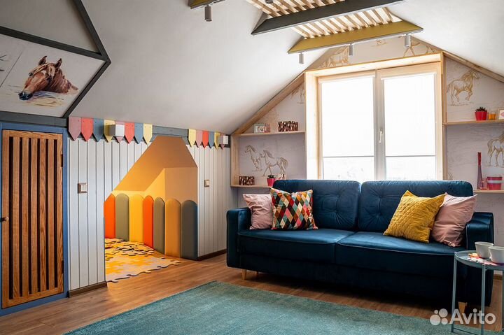 Мягкие стеновые панели в детской