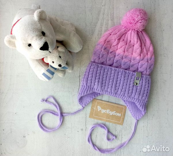 Шапка для девочки 47-50 размер