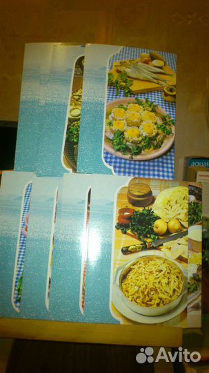 3 комплекта открыток о рыбной кухне