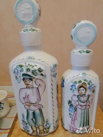 Набор Штоф с чарками казак и казачка