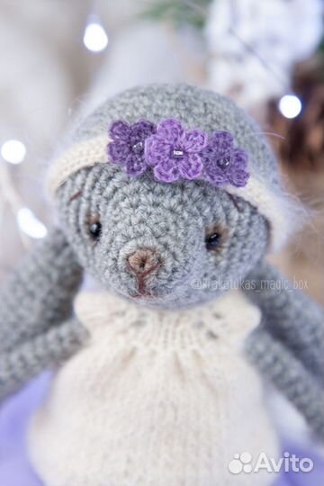 Вязаный зайка