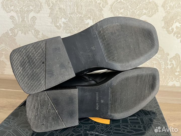 Ботинки кожаные